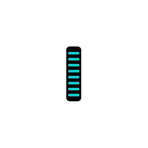 1 ProGuard Cable Tie - Front - Sticker - Standard - Turquoise