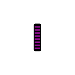 1 ProGuard Cable Tie - Front - Sticker - Max Protection - Purple