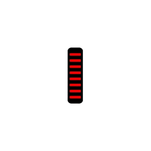 ProGuard Bolt On V1 - Front - Sticker - Mini - Red