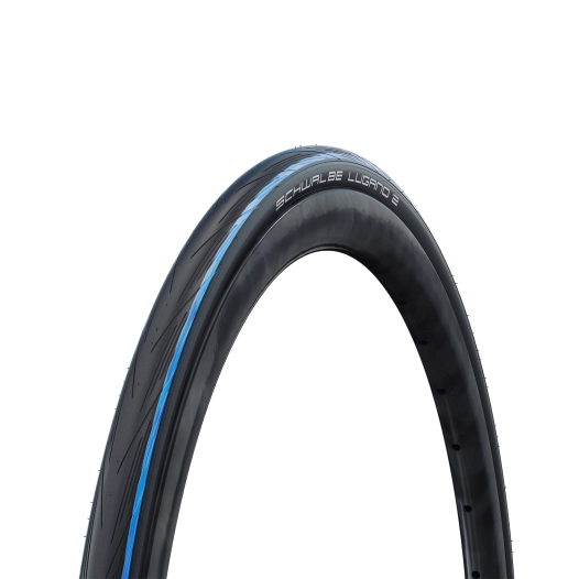 1 Lugano II - Folding - Silica - K-Guard - 700x25C - Blue Stripes