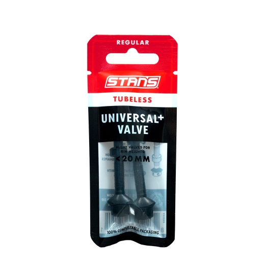 1 Stan's Tubeless Universal+ Valves - Regular - Black
