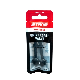 1 Stan's Tubeless Universal+ Valves - Regular - Black