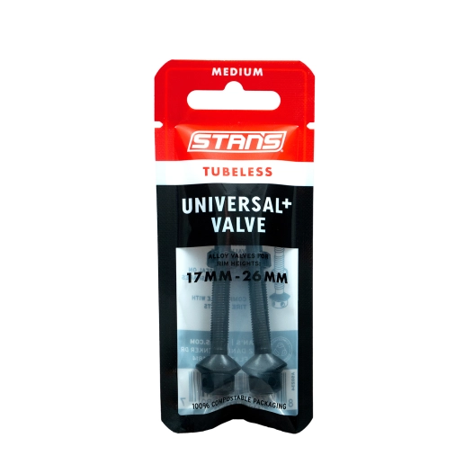 1 Stan's Tubeless Universal+ Valves - Medium - Black