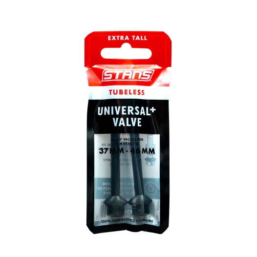 1 Stan's Tubeless Universal+ Valves - Extra Tall - Black