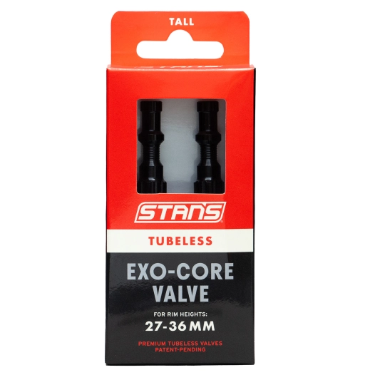 1 Stan's Tubeless Exo-Core Valves - Tall - Black