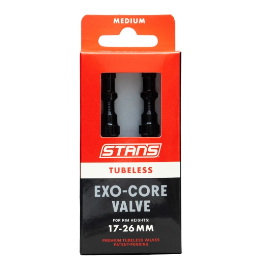 1 Stan's Tubeless Exo-Core Valves - Medium - Black