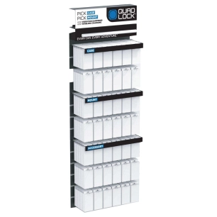 1 Quad Lock Slat Wall Display