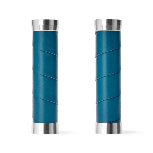 Slender Leather Grips (130+130mm) - Teal