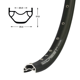 1 Stan's Crest D Rim - 29'' - 32H - Black / Silver