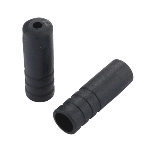 End Caps Open - 3mm Dropper - plastic (100pcs) - Black