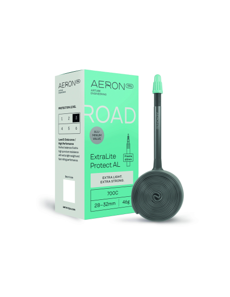 Chambre à air TPU route 700C légère et protégée - Résistance crevaison valve 65mm - AERON TPU