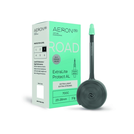 1 Aeron/TPU Road - ExtraLite Protect AL / 23-28 / Presta Valve 65 / 700C