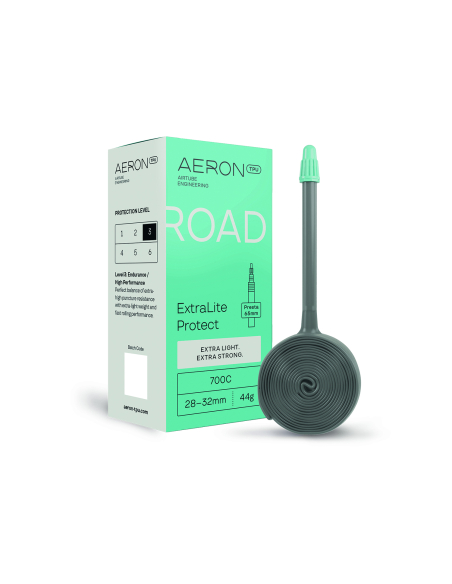 Chambre à air TPU route 700C légère et protégée - Résistance crevaison valve 65mm - AERON TPU