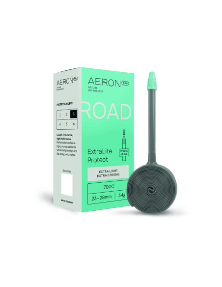 Chambre à air TPU route 700C légère et protégée - Résistance crevaison valve 65mm - AERON TPU