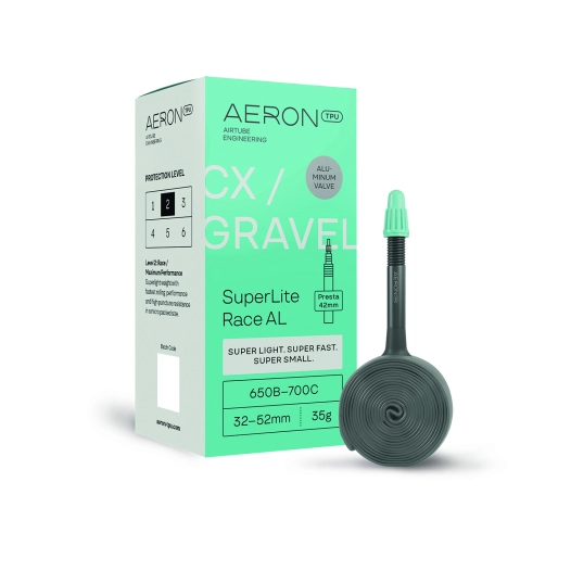 1 Aeron/TPU CX/Gravel - SuperLite Race AL / 32-52 / Presta Valve 42 / 650B - 700C