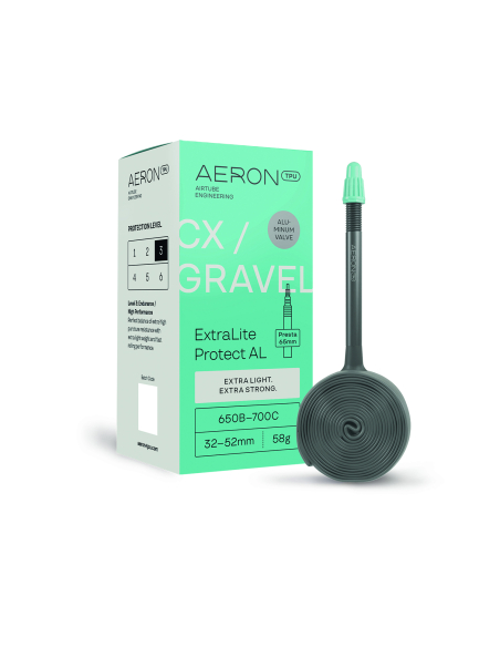 Chambre à air TPU gravel et cyclocross légère - Protection anti-crevaison renforcée - AERON TPU