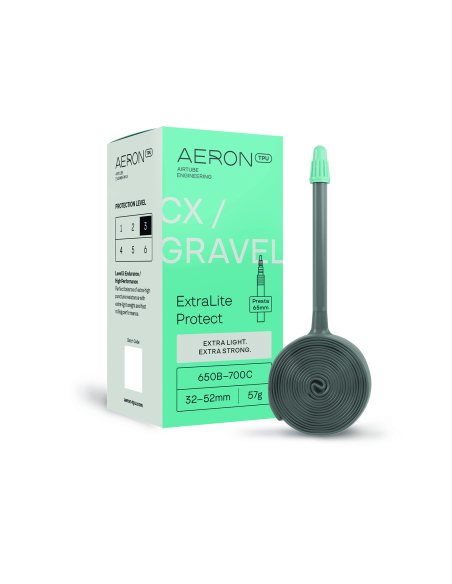 Chambre à air TPU gravel et cyclocross légère - Protection anti-crevaison renforcée - AERON TPU