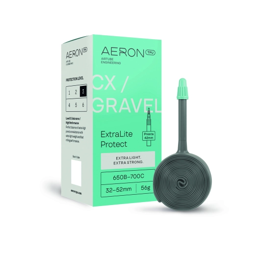 1 Aeron/TPU CX/Gravel - ExtraLite Protect / 32-52 / Presta Valve 42 / 650B - 700C