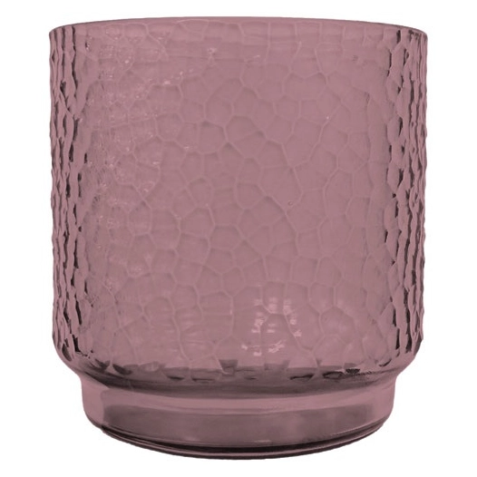 verre en rpet transparant dusty pink 400ml - livwise point virgule