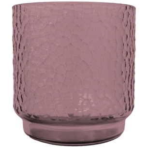 verre en rpet transparant dusty pink 400ml - livwise point virgule