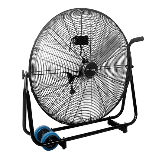 ventilateur industriel de sol siroco 180w, ø70 cm, noir, 78,5 x 27 x 80 cm
