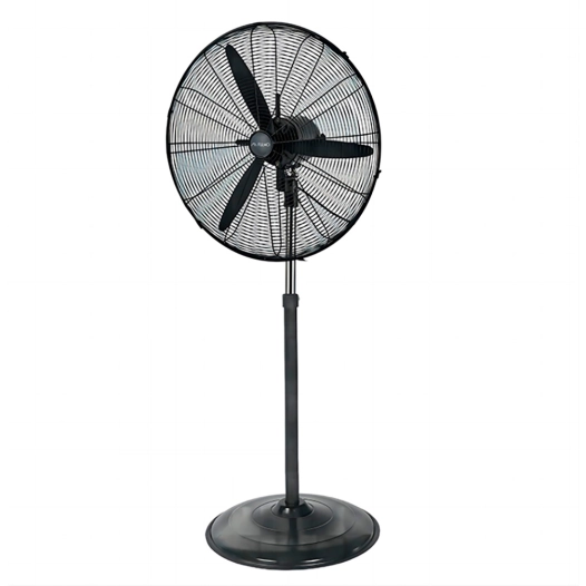 ventilateur industriel sur pied garbi 180w, ø70 cm, noir, 77 x 55 x 180 cm
