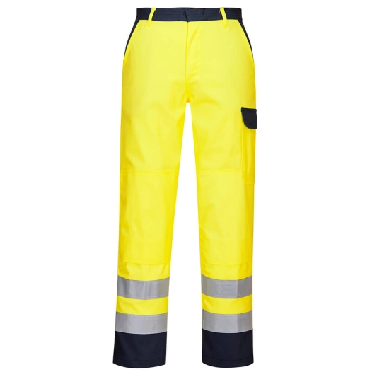 pantalon de travail hi-vis bizflame - taille xxxl - jaune - portwest