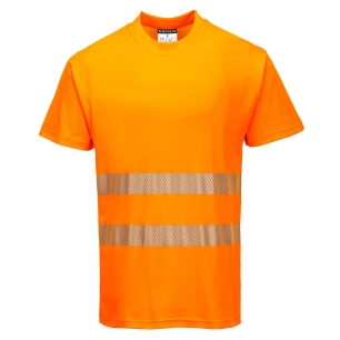 hi-vis scaffolders t-shirt l/s - taille s - orange - portwest