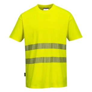 hi-vis scaffolders t-shirt l/s - taille m - jaune - portwest