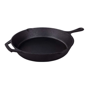 poêle en fonte pré-culottée black collection, ø30 cm