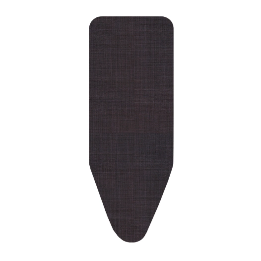 housse cotton plus nature, lin noir, pour tables à repasser de 125 x 40 cm