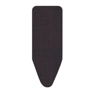 housse cotton plus nature, lin noir, pour tables à repasser de 125 x 40 cm