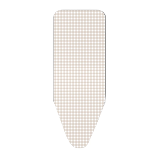 housse cotton plus nature, à carreaux vichy, pour tables à repasser de 125 x 40 cm