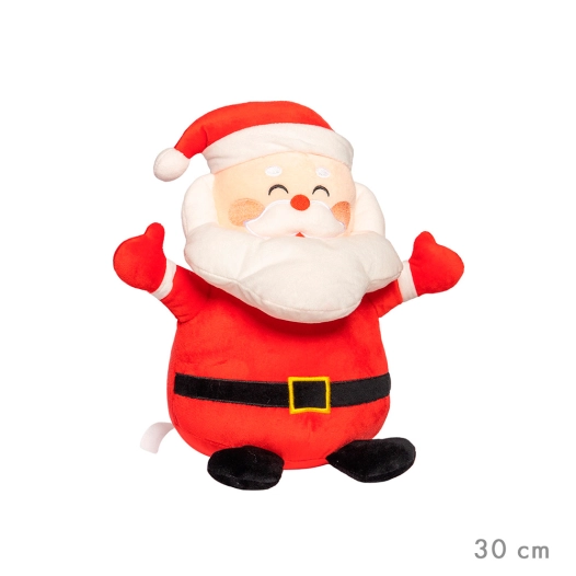 peluche père noël 30 x 30 cm
