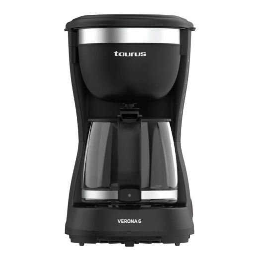 cafetière à filtre verona 6 tasses, 600 w