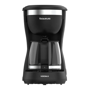 cafetière à filtre verona 6 tasses, 600 w