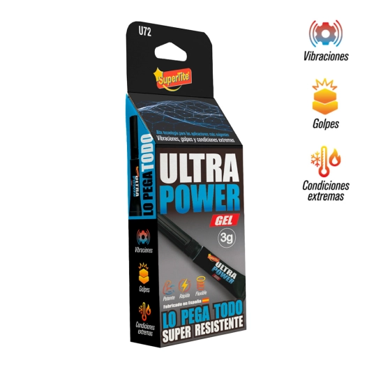 adhésif instantané gel ultra power, blister 3 g