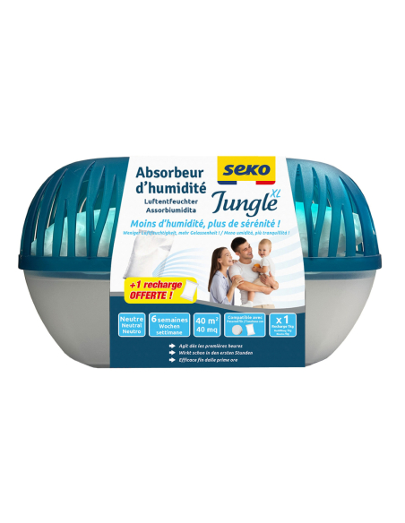 absorbeur d'humidité jungle xl + 1 recharge 1 kg + 1 recharge offerte absorbeur d'humidité jungle xl + 1 recharge 1 kg + 1 recha