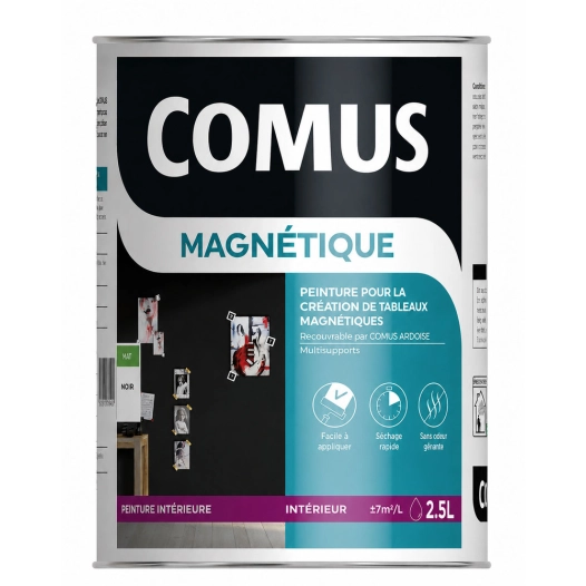 2.5 peinture magnétique noire peinture magnétique noire - comus