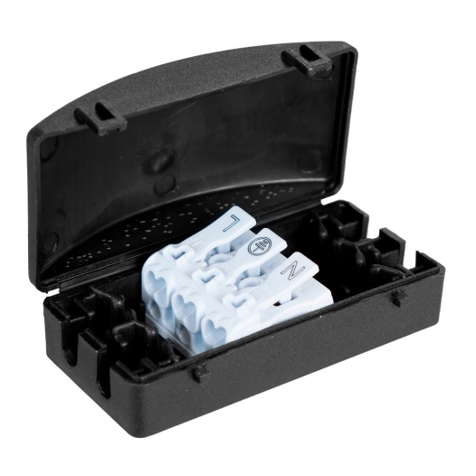 boitier de raccordement pour luminaires ip20 - black series solera bk-l3p