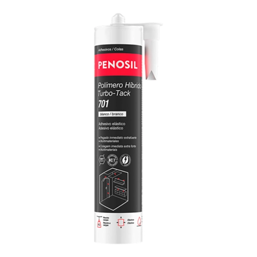 adhésif et mastic polymère hybride turbo-tack 701, blanc, 290 ml