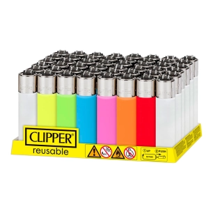 briquet cp11r, translucide, couleurs assorties, 48 unités, présentoir