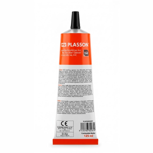 adhésif spécial pvc, tube, 125 ml