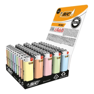 briquet mini, à pierre, tons pastel, couleurs assorties