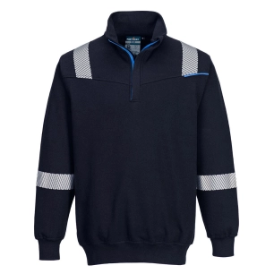 sweat résistant à la flamme wx3 - taille xxxl - marine - portwest