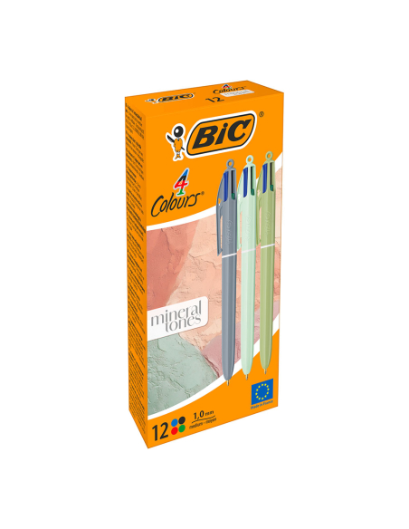 BIC 4 Couleurs Mineral Tones Stylo bille 4 couleurs tendance - BIC