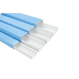 Goulotte Climatisation 110mm Blanche Esthétique et protection optimale pour câbles et tuyaux de clim. - Générique
