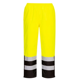 pantalon d'hiver haute visibilité - taille s - jaune/noir - portwest