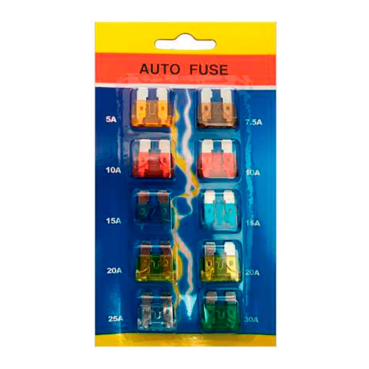 fusibles universels, blister de 10 pièces