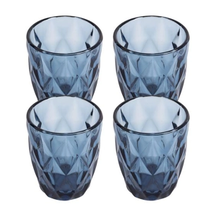 verre en relief modèle aqua, 260 ml, 4 unités